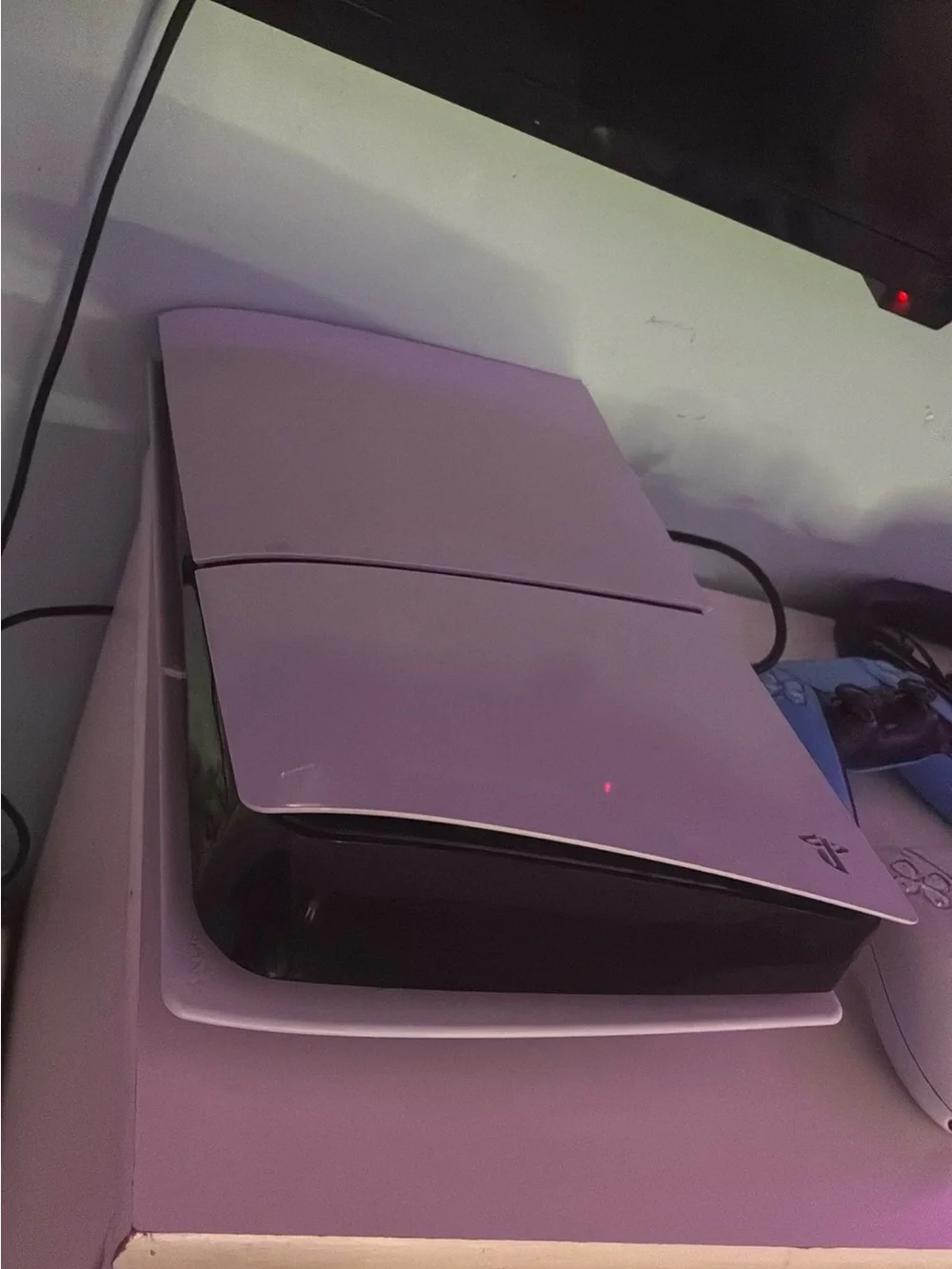 Sony White PlayStation 5 Slim Console with Black Accents